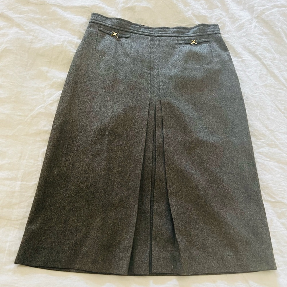 Vintage grey wool skirt